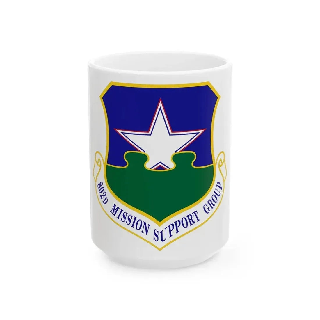 802nd Mission Support Group (U.S. Air Force) White Coffee Mug 15oz - Go Mug Yourself