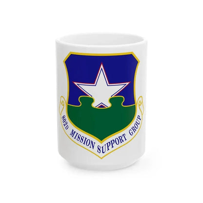 802nd Mission Support Group (U.S. Air Force) White Coffee Mug 15oz - Go Mug Yourself