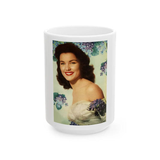 Debra Paget #646 (Vintage Female Icon) White Coffee Mug-15oz-Go Mug Yourself