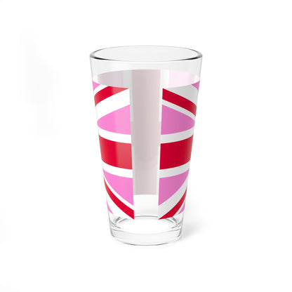 Gay Pride flag of the United Kingdom (United Kingdom) Pint Glass 16oz