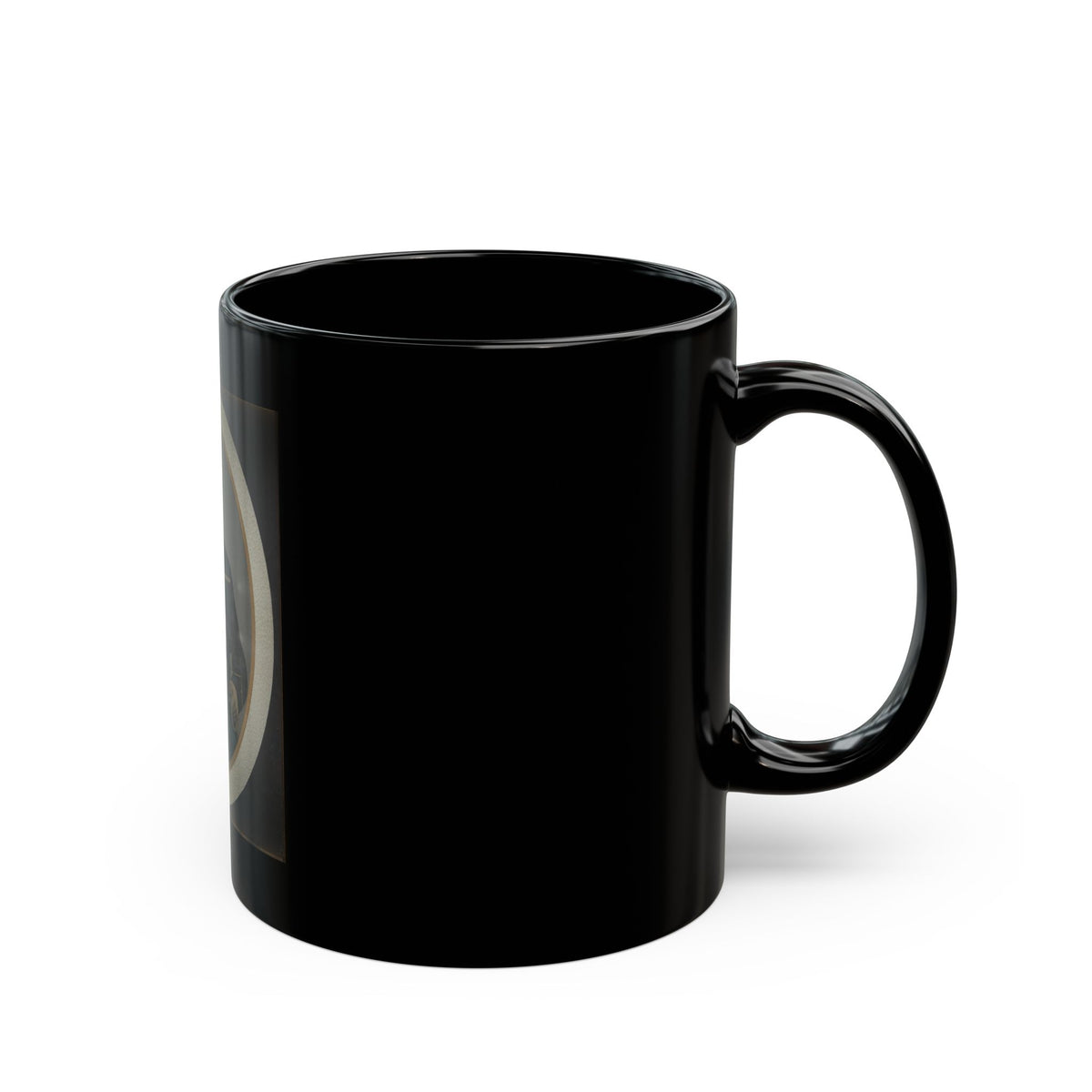 Private Silas York Of Co. F, 5th Illinois Cavalry Regiment, With Single Shot Percussion Pistol, Lefaucheux Revolver, And Sword (U.S. Civil War) Black Coffee Mug