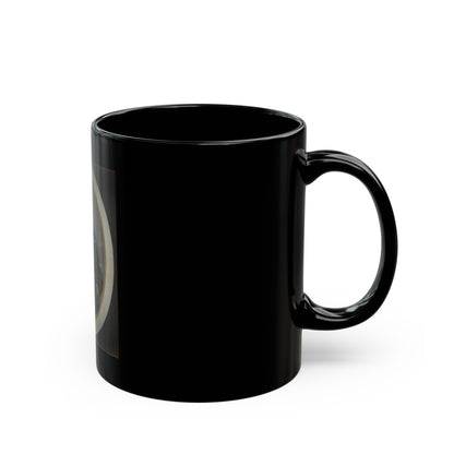 Private Silas York Of Co. F, 5th Illinois Cavalry Regiment, With Single Shot Percussion Pistol, Lefaucheux Revolver, And Sword (U.S. Civil War) Black Coffee Mug