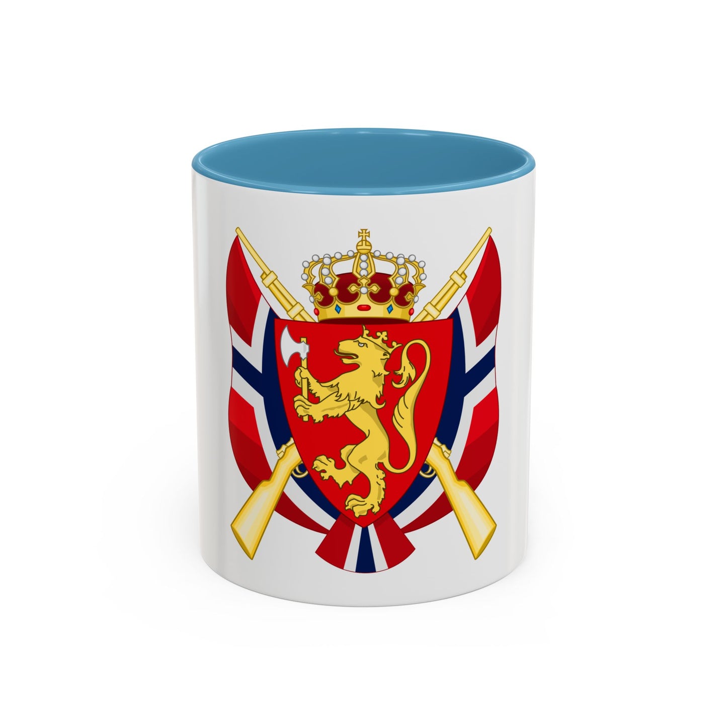 Coat of arms of the National Rifle Association of Norway - Accent Coffee Mug
