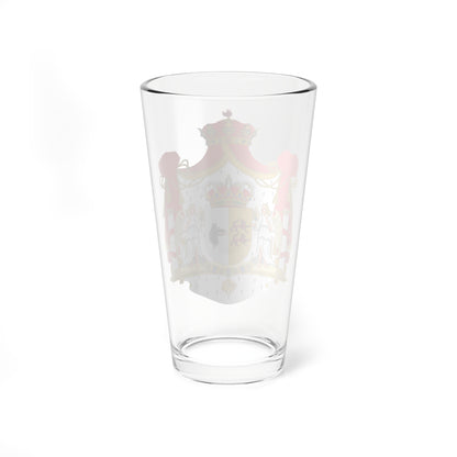 Escudo Casa de Osorio de Moscoso como grandes de España (Portugal) (Coat of Arms) Pint Glass 16oz