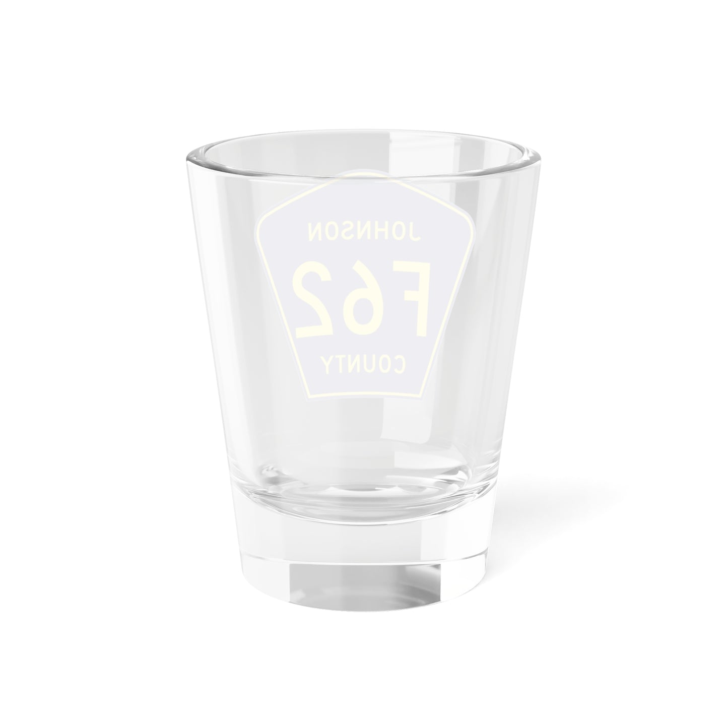 Johnson County Route F62 IA (Iowa) (Road Sign) Shot Glass 1.5oz