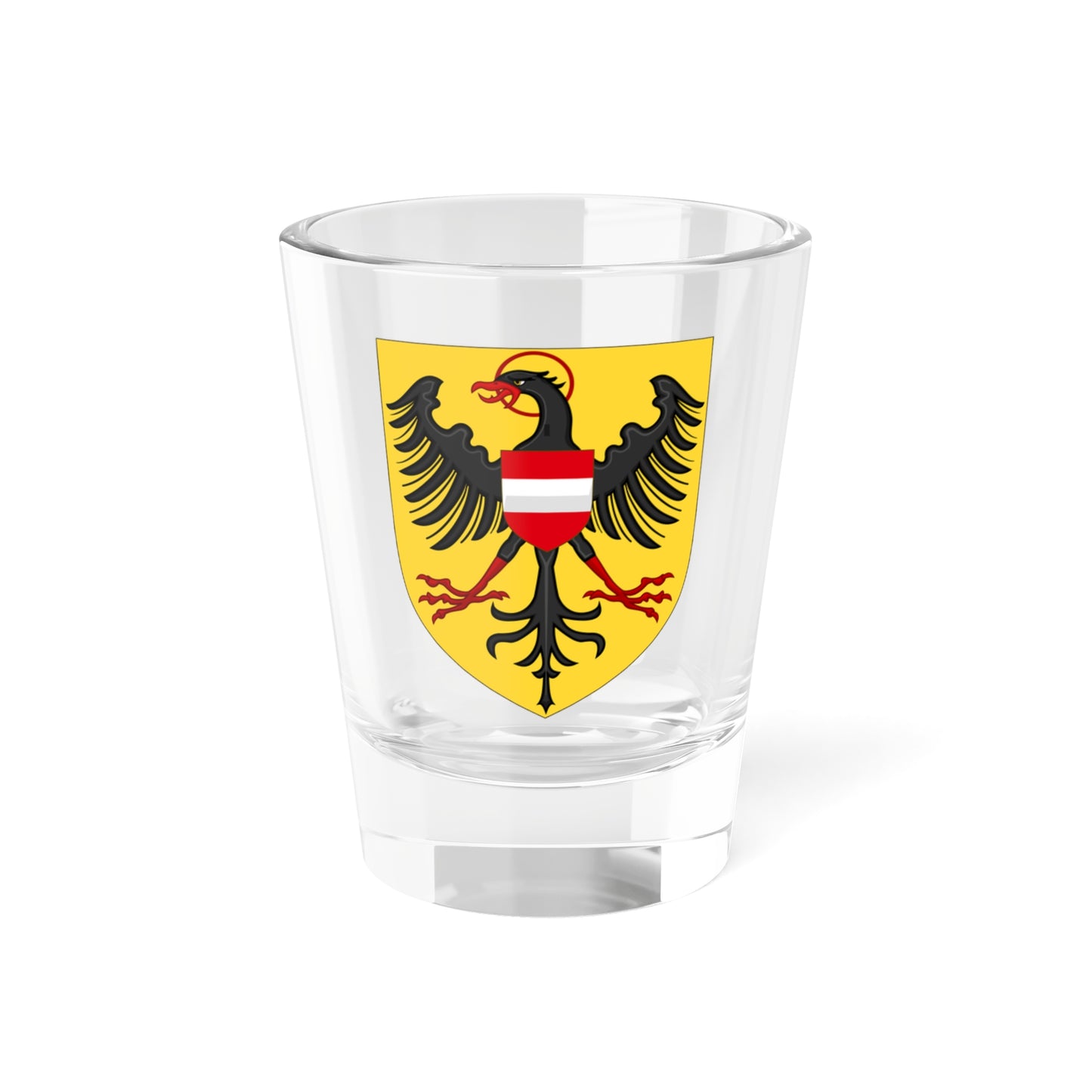 Arms of Albert II of Habsbourg as King of the Romans (Germany) (Coat of Arms) Shot Glass 1.5oz