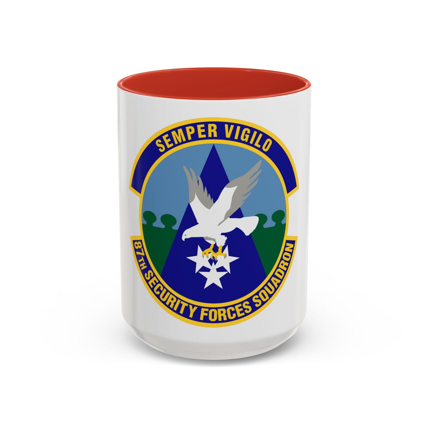 87 Security Forces Squadron AMC (U.S. Air Force) Accent Coffee Mug