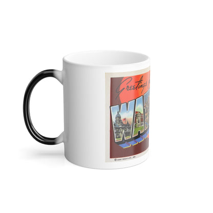 Greetings from Waterloo Iowa (Greeting Postcards) Color Changing Mug 11oz