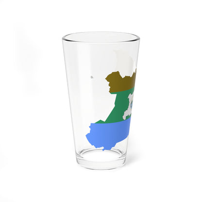 Flag-map of RAAN (Nicaragua) Pint Glass 16oz