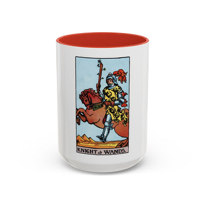 The Knight of Wands (Tarot Card) Accent Coffee Mug