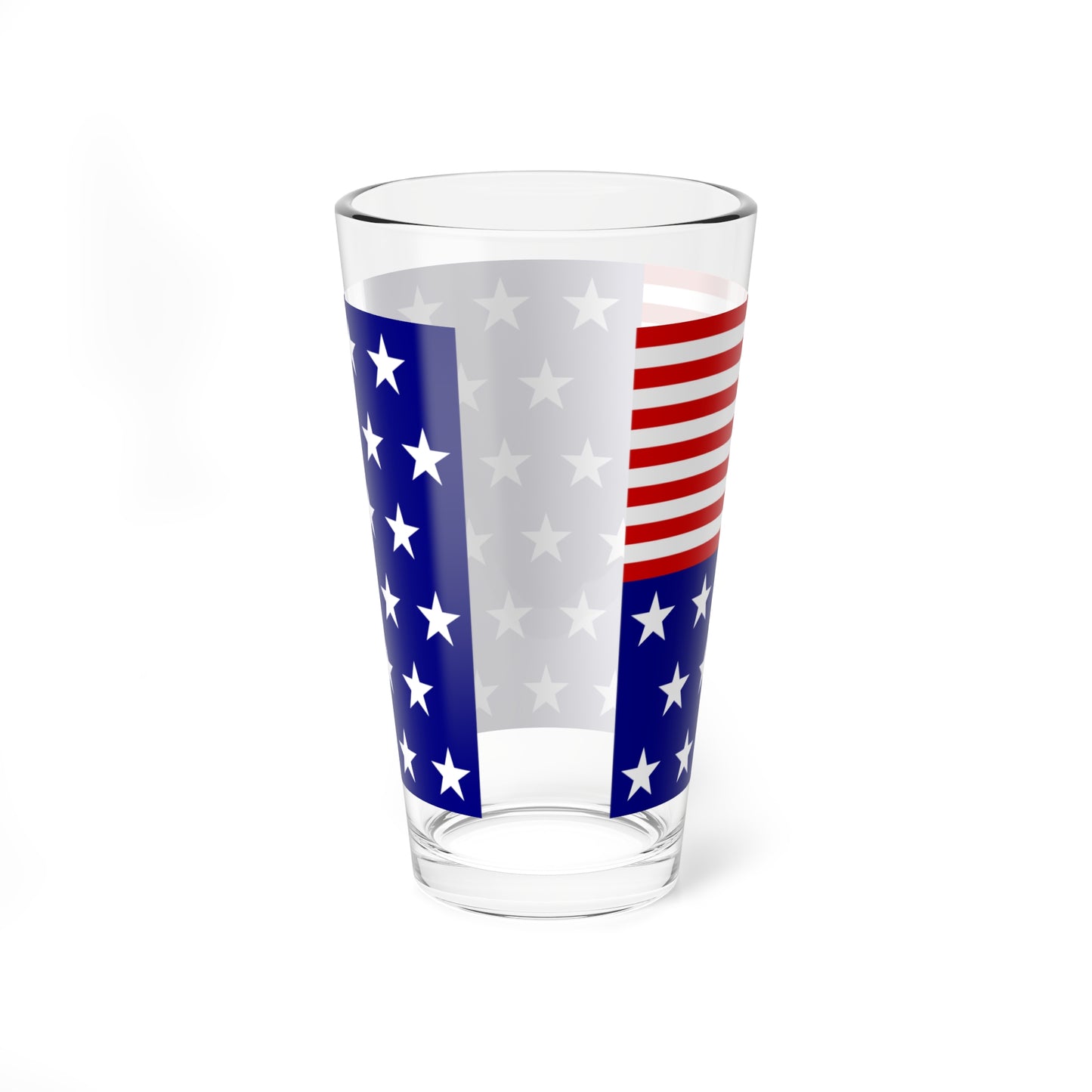 Reverse US Flag (United States) Pint Glass 16oz