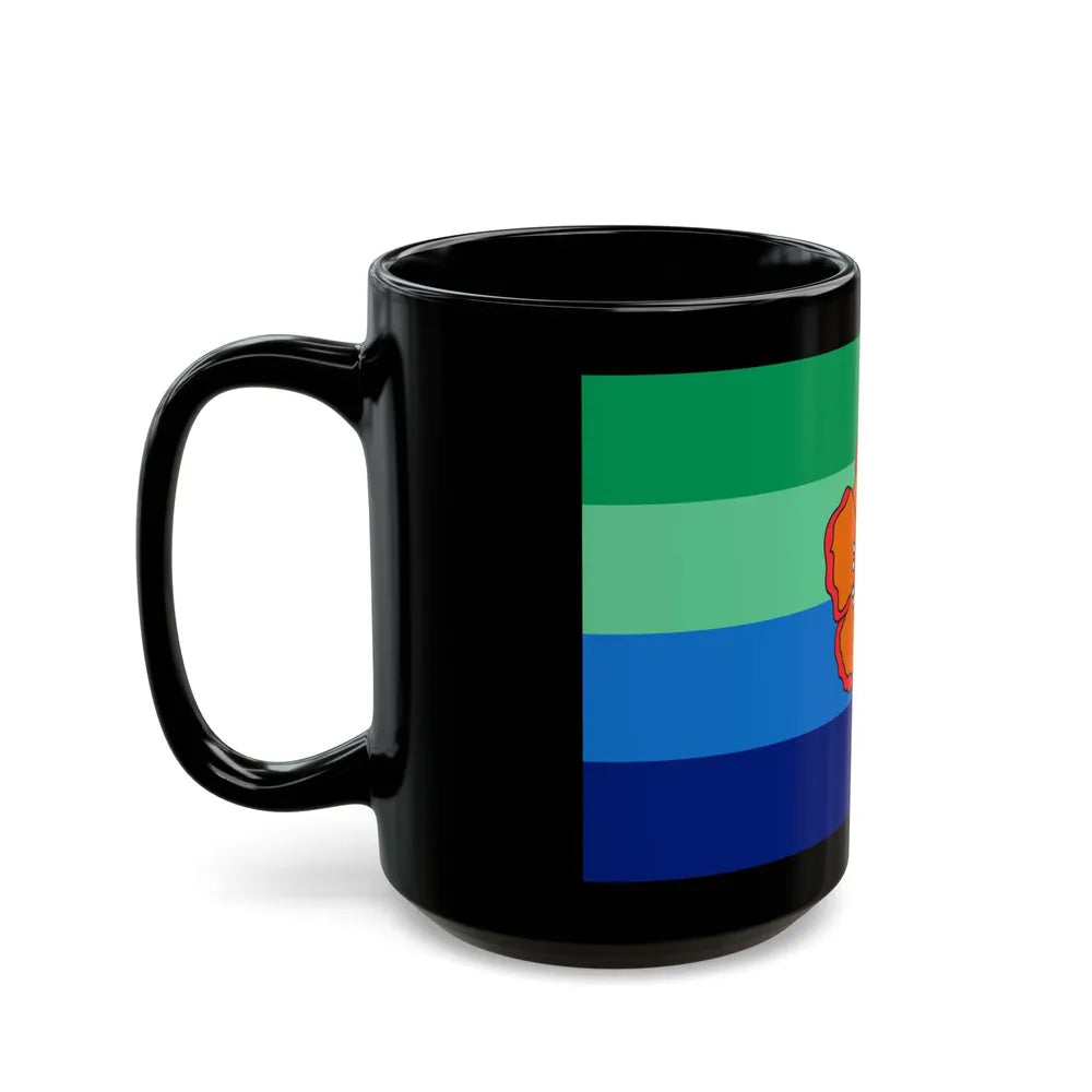 Flag of Angaur Palau - Black Coffee Mug-Go Mug Yourself