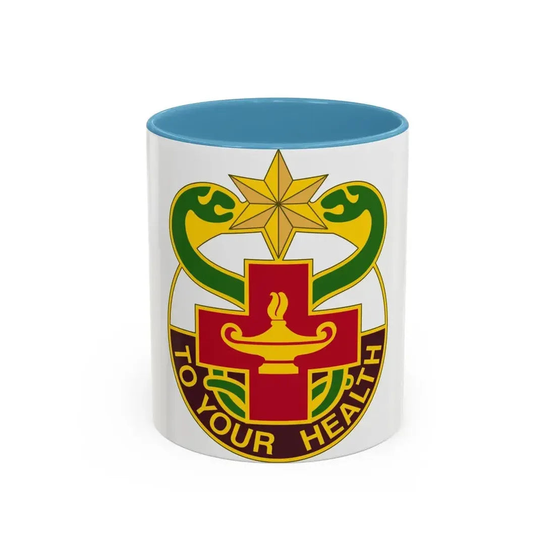 804 Medical Brigade 3 (U.S. Army) Accent Coffee Mug 11oz Light Blue - Go Mug Yourself