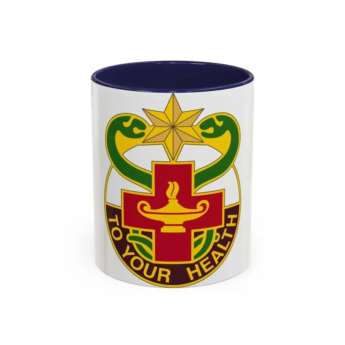 804 Medical Brigade 3 (U.S. Army) Accent Coffee Mug 11oz Navy - Go Mug Yourself