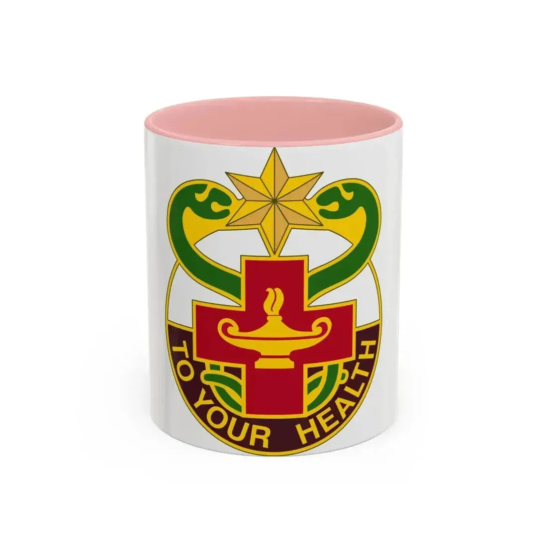 804 Medical Brigade 3 (U.S. Army) Accent Coffee Mug 11oz Pink - Go Mug Yourself