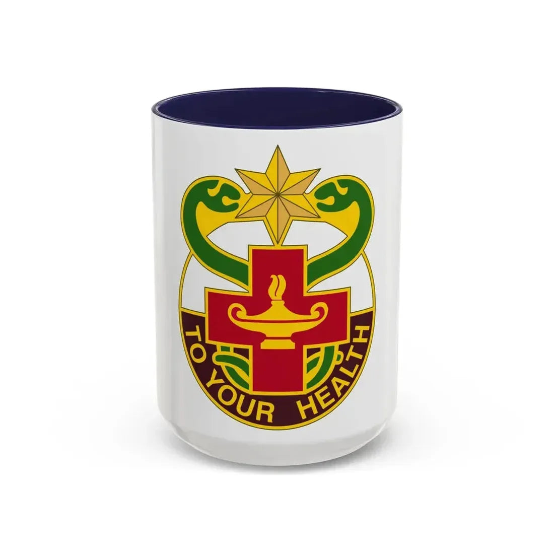 804 Medical Brigade 3 (U.S. Army) Accent Coffee Mug 15oz Navy - Go Mug Yourself