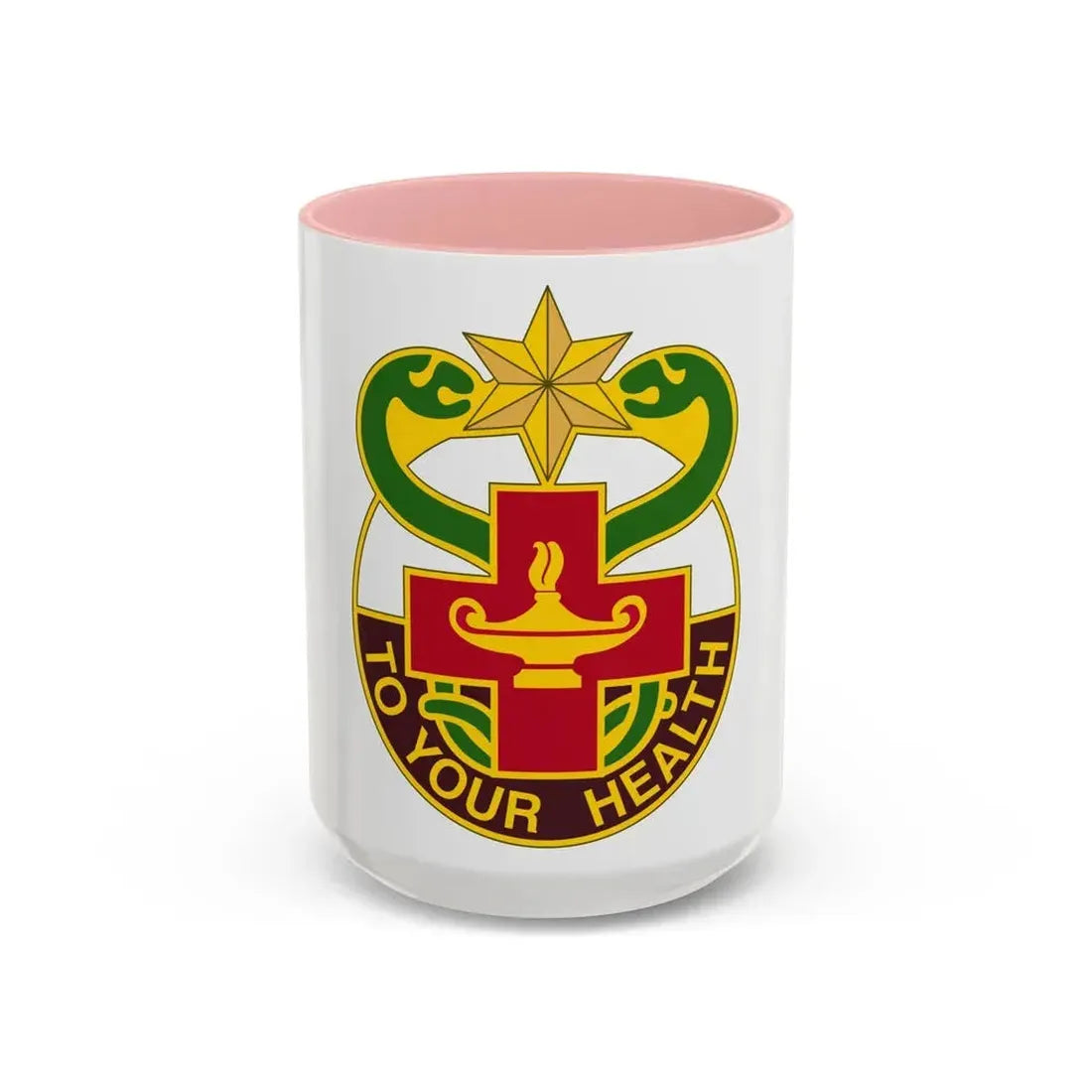 804 Medical Brigade 3 (U.S. Army) Accent Coffee Mug 15oz Pink - Go Mug Yourself