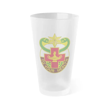 804 Medical Brigade 3 (U.S. Army) Frosted Pint Glass 16oz Default Title - Go Mug Yourself