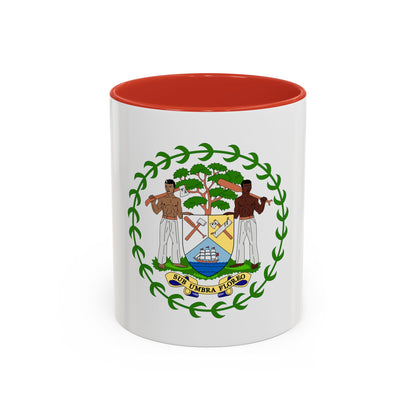 Coat of arms of Belize - Accent Coffee Mug
