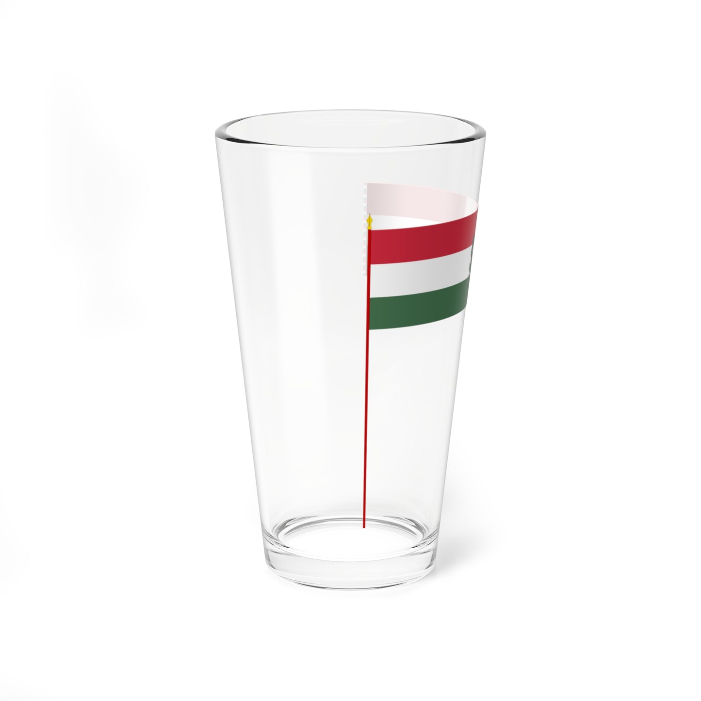 War Flag of Hungary 1939-1945 size I with staff (Hungary) Pint Glass 16oz