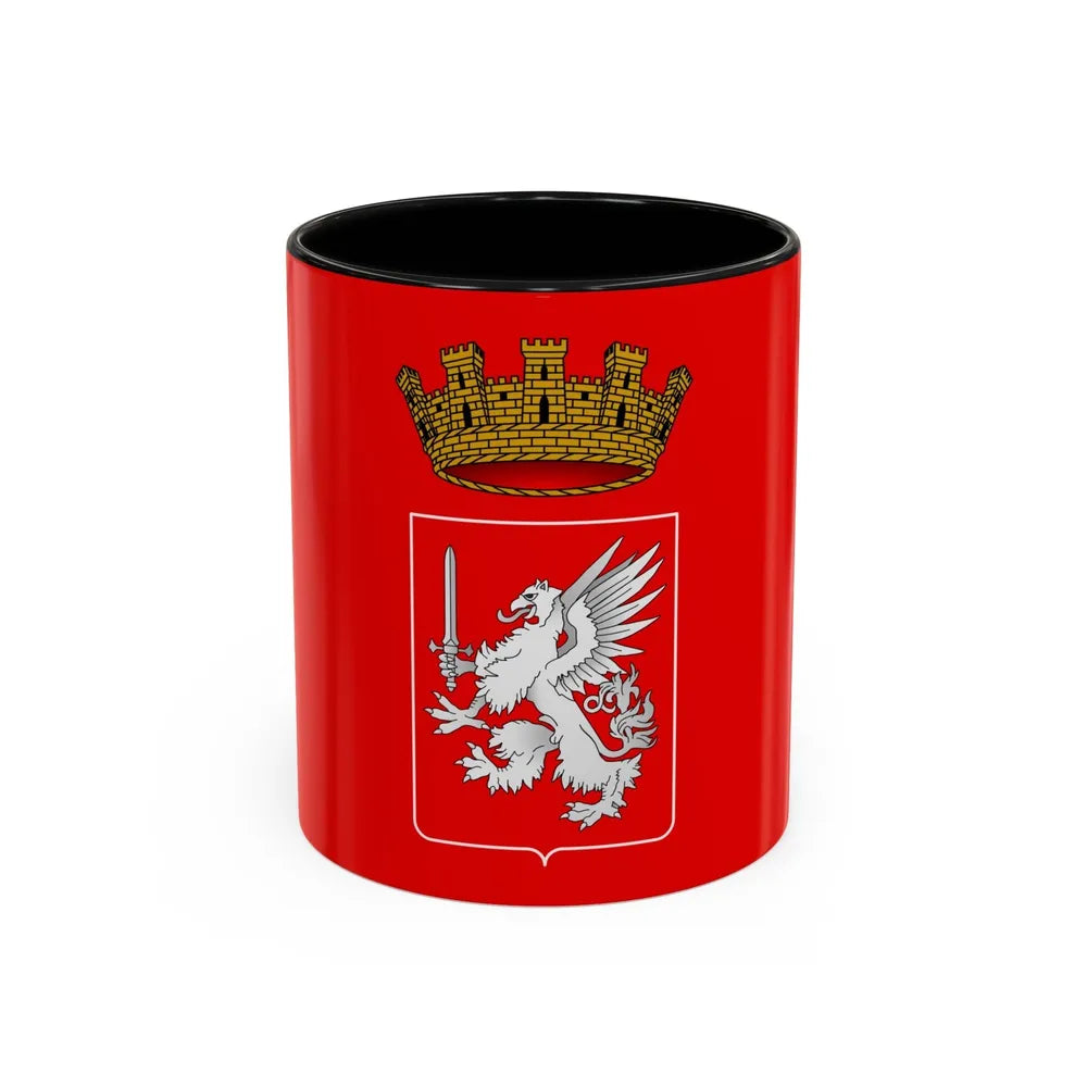 Flag of Grosseto Italy - Accent Coffee Mug-11oz-Black-Go Mug Yourself