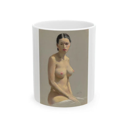 Female Nude - White Coffee Mug-11oz-Go Mug Yourself