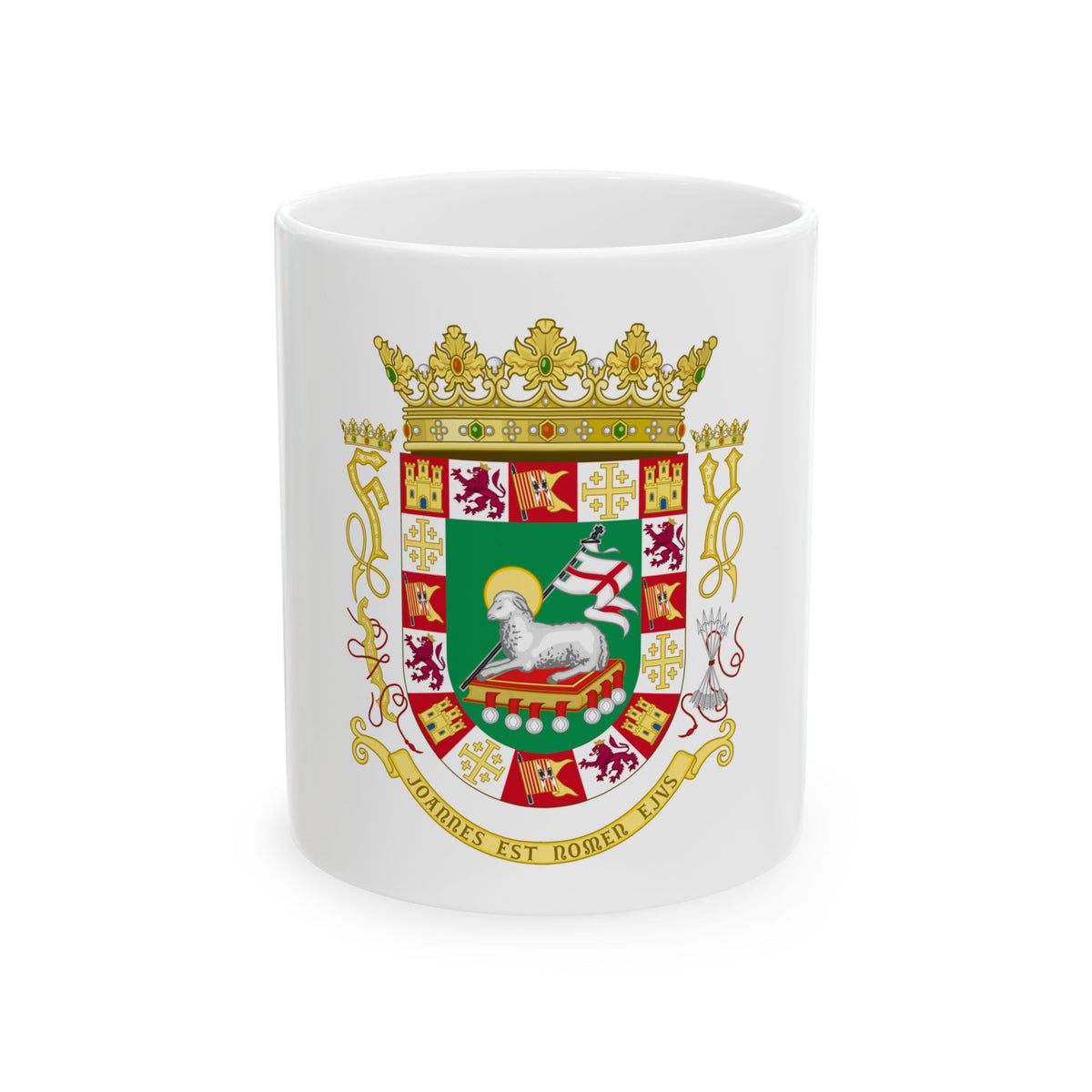 Coat of arms of the Commonwealth of Puerto Rico 2 - White Coffee Mug