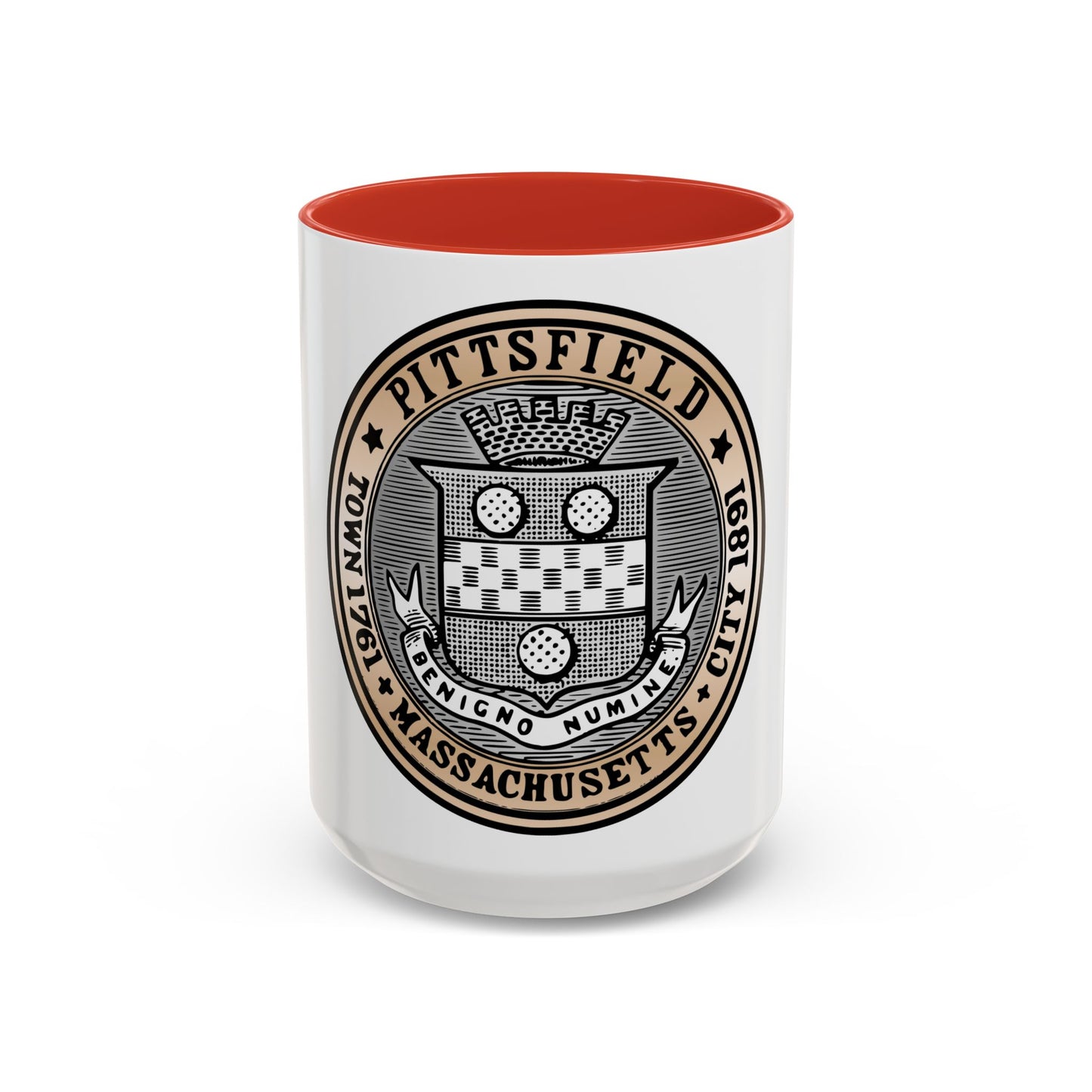 Seal of Pittsfield Massachusetts - Accent Coffee Mug