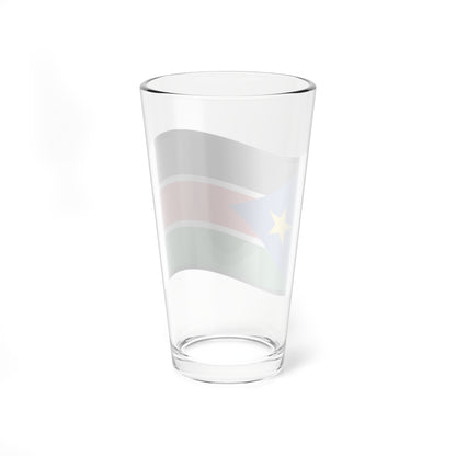 Nuvola South Sudan flag (South Sudan) Pint Glass 16oz