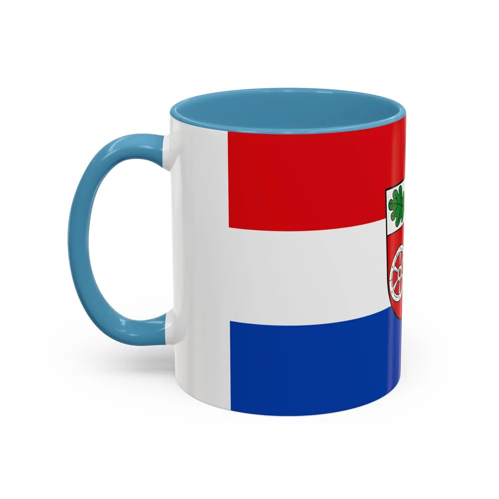 Flag of Aschaffenburg Germany - Accent Coffee Mug-Go Mug Yourself