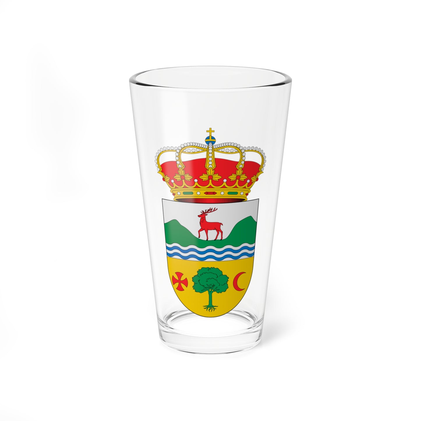 Escudo de Albuñuelas Granada (Spain) (Coat of Arms) Pint Glass 16oz
