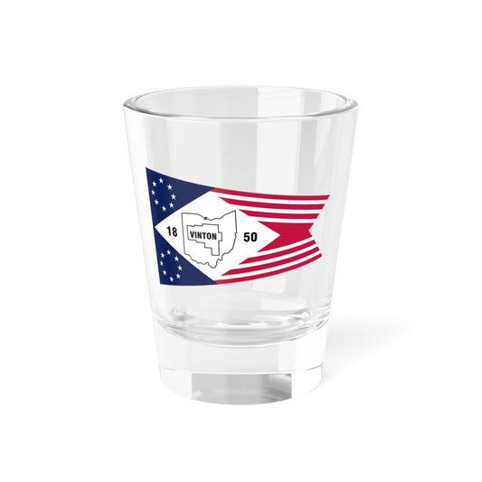 Flag of Vinton County Ohio (United States) Shot Glass 1.5oz