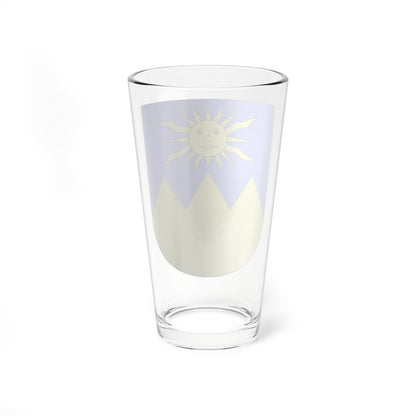 Porza-coat of arms (Switzerland) (Coat of Arms) Pint Glass 16oz