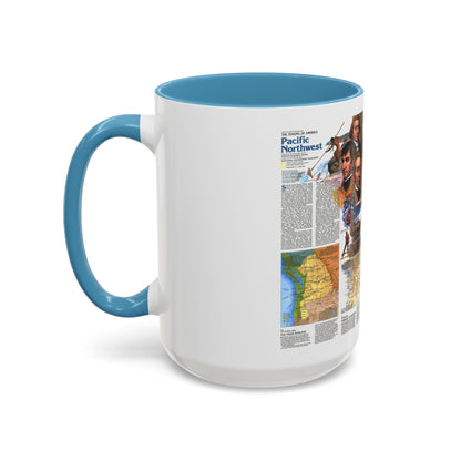USA - Pacific Northwest 2 (1986) (Map) Accent Coffee Mug