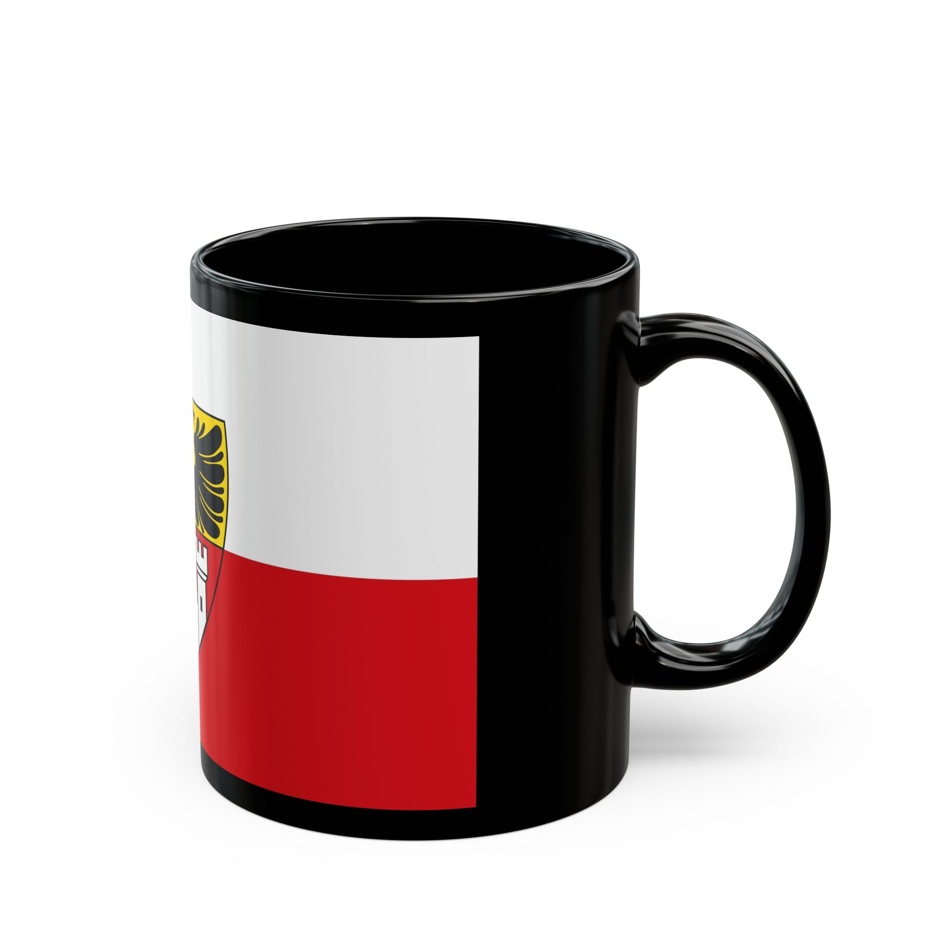 Flag of Duisburg mit Wappen Germany - Black Coffee Mug-Go Mug Yourself