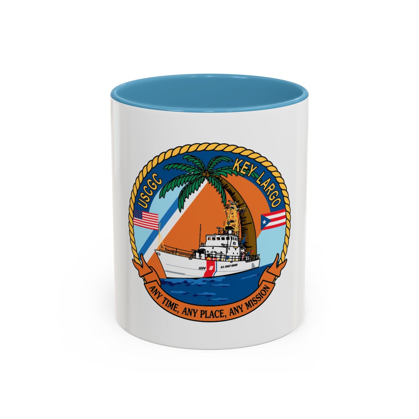 USCGC Key Largo WPB 1324 1 (U.S. Coast Guard) Accent Coffee Mug