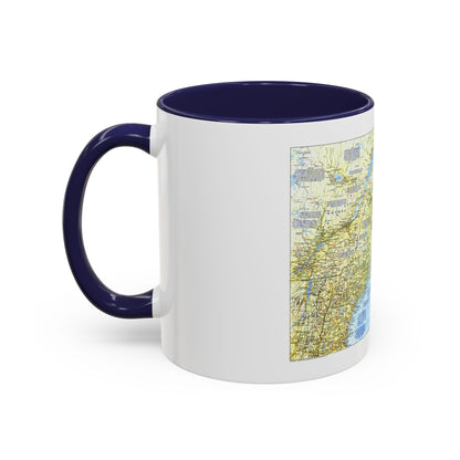 USA - Northern Approaches 1 (1985) (Map) Accent Coffee Mug
