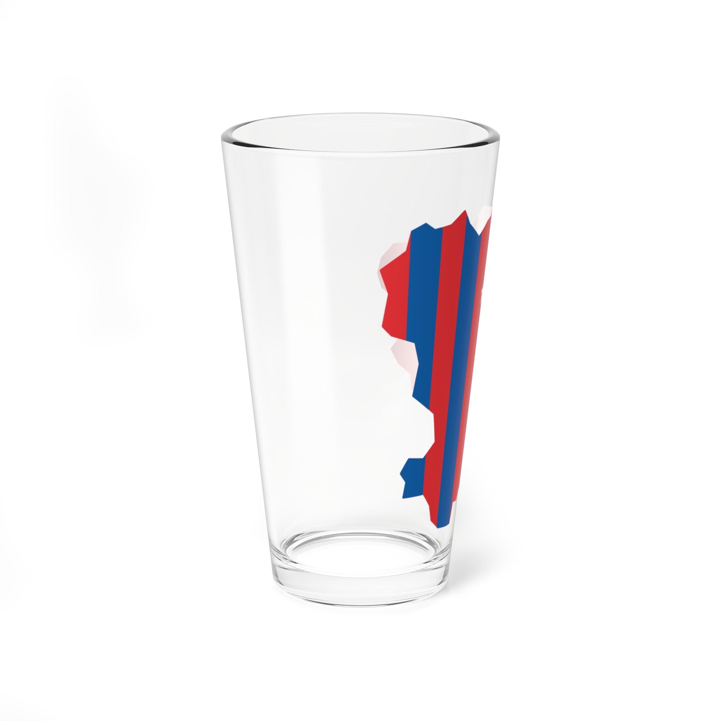 Flag-map of Volgograd Oblast (Russia) Pint Glass 16oz
