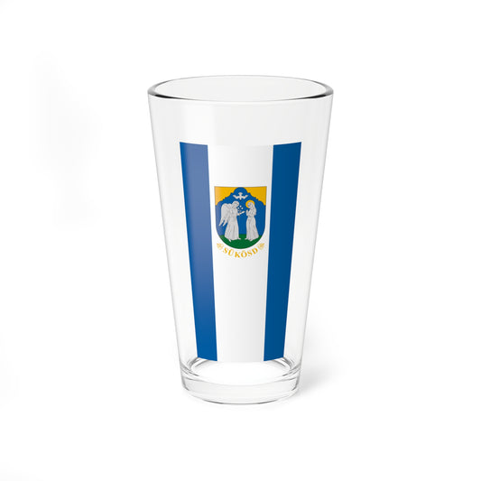 Flag of Sukosd (Hungary) Pint Glass 16oz