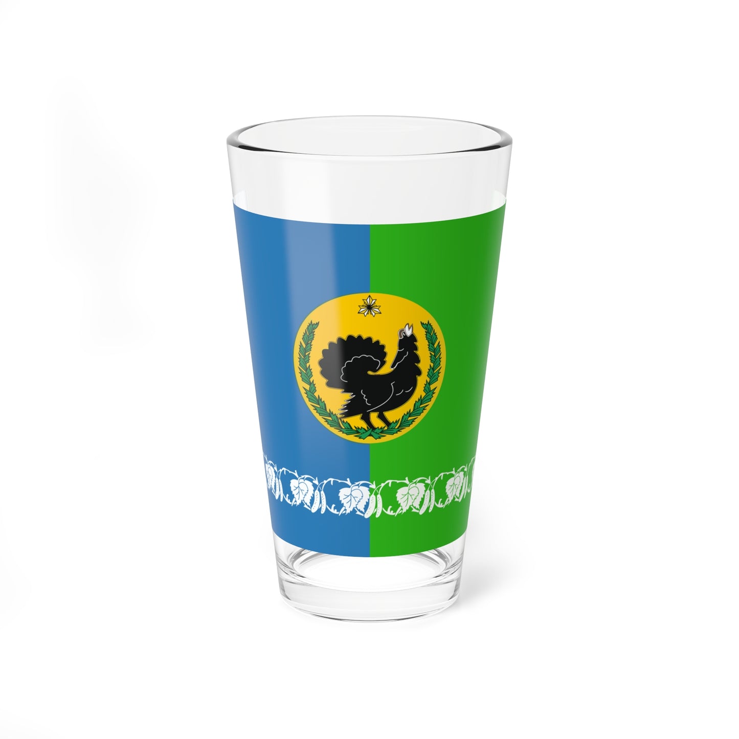 Flag of Nyagan (Russia) Pint Glass 16oz
