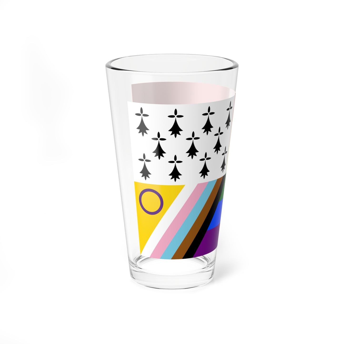 Gwenn-ha-du lgbt (Belgium) Pint Glass 16oz