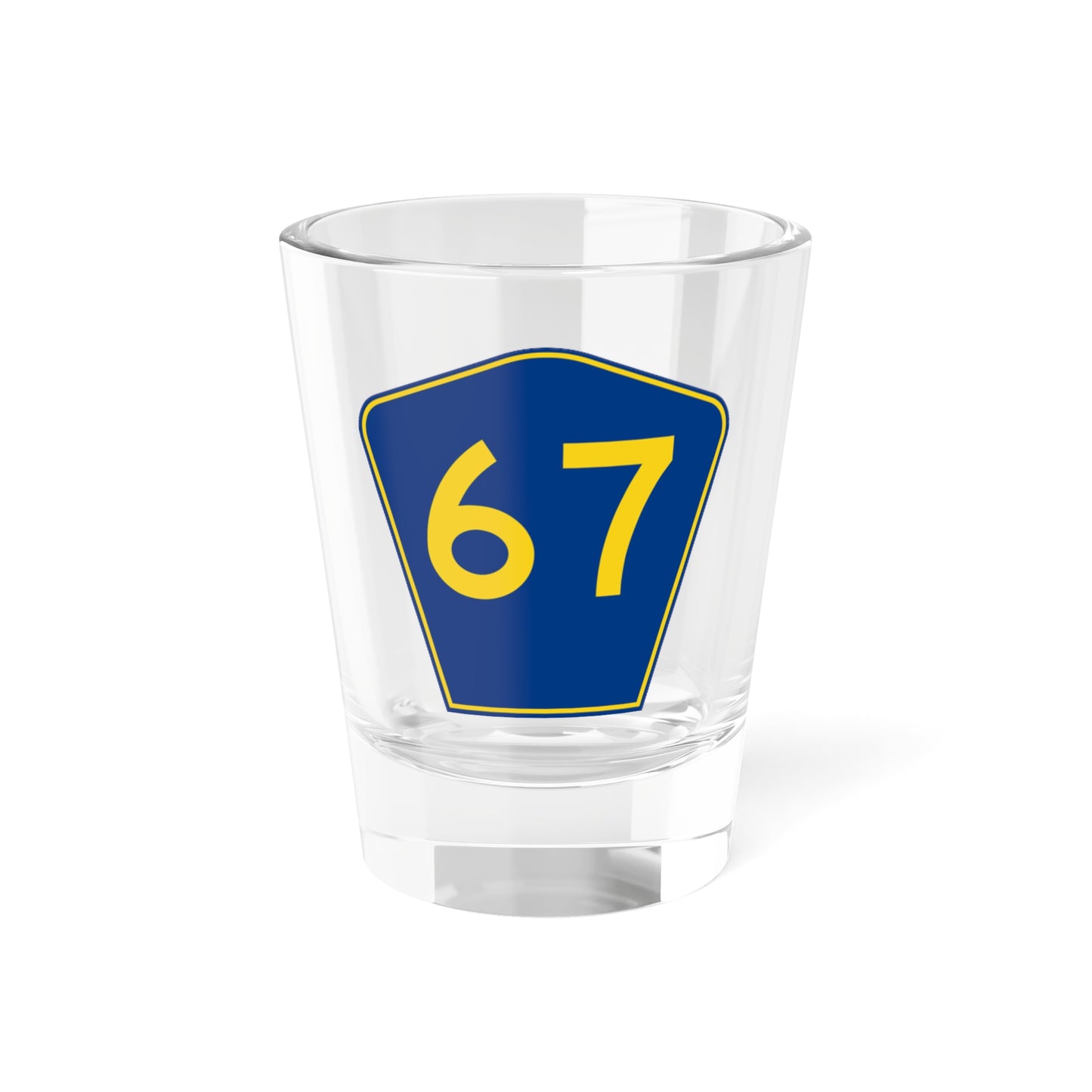 PR secondary 67 (Puerto Rico) (Road Sign) Shot Glass 1.5oz
