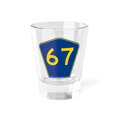 PR secondary 67 (Puerto Rico) (Road Sign) Shot Glass 1.5oz