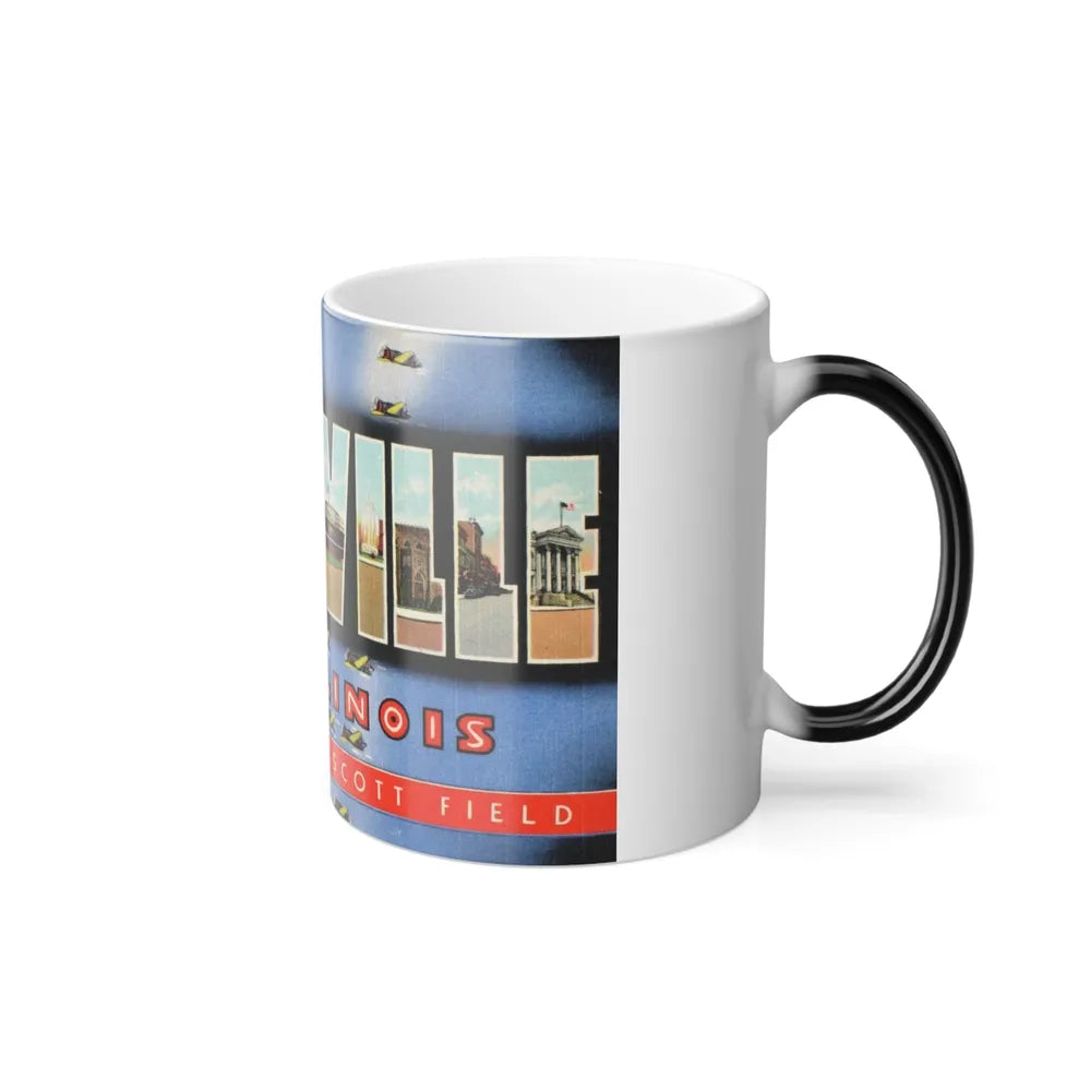 Greetings from Belleville Illinois home of Scott Field (Greeting Postcards) Color Changing Mug 11oz-Go Mug Yourself