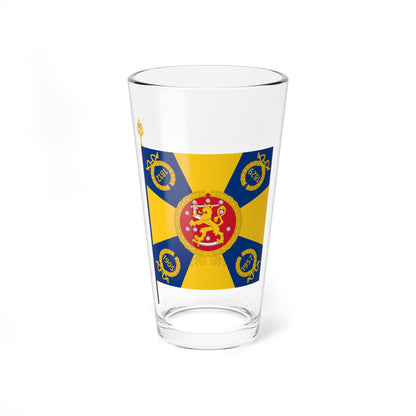 Kaartin pataljoonan lippu (Finland) Pint Glass 16oz