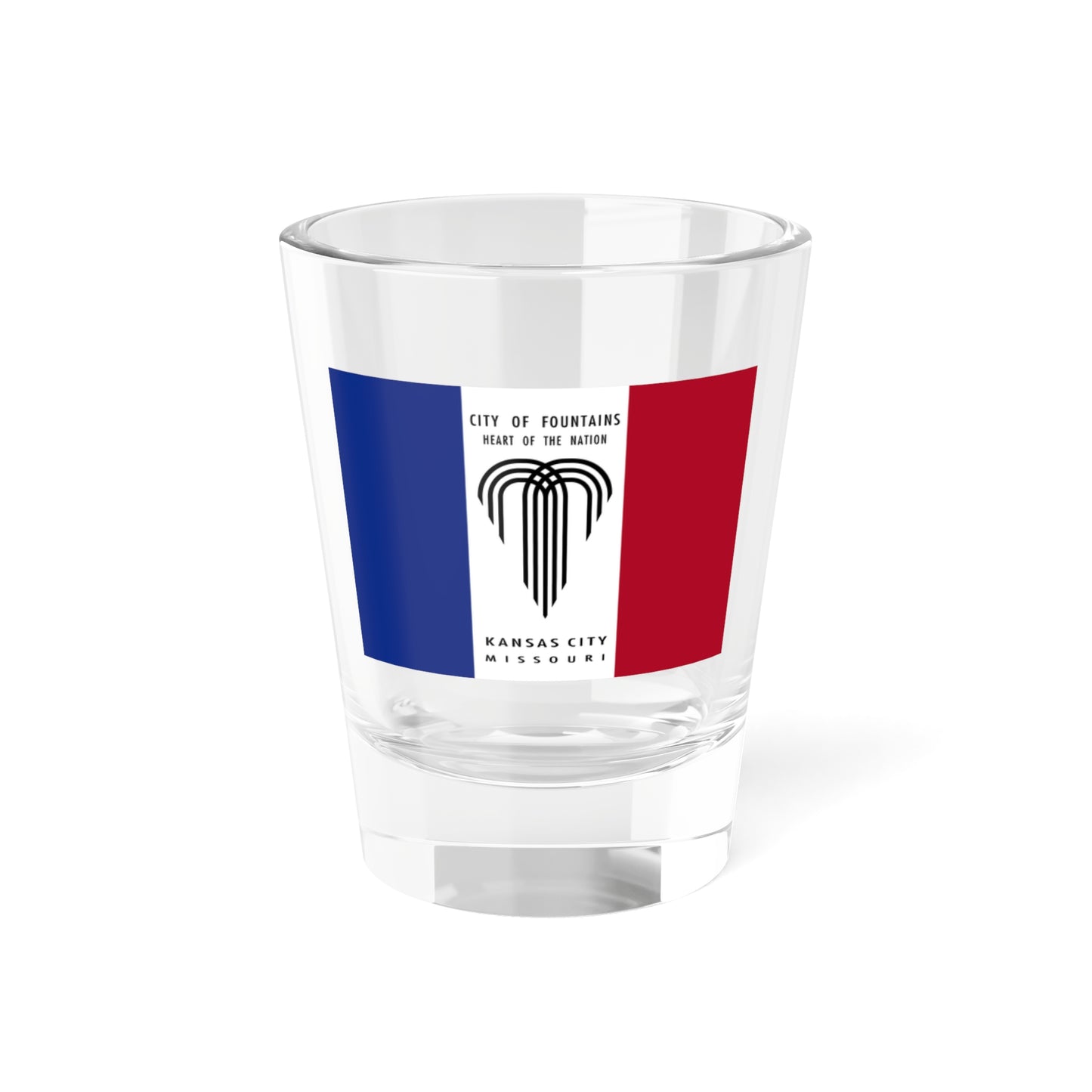 Flag of Kansas City Missouri 1995-2023 (United States) Shot Glass 1.5oz