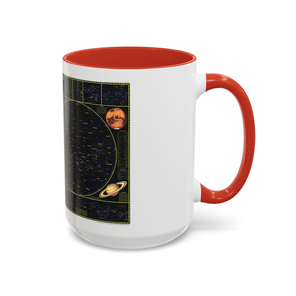 Heavens. The (1970) (Map) Accent Coffee Mug