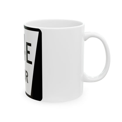 N SPUR 34E (Nebraska) (Road Sign) White Coffee Mug