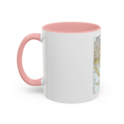 Europe - Central & the Balkan States (1951) (Map) Accent Coffee Mug