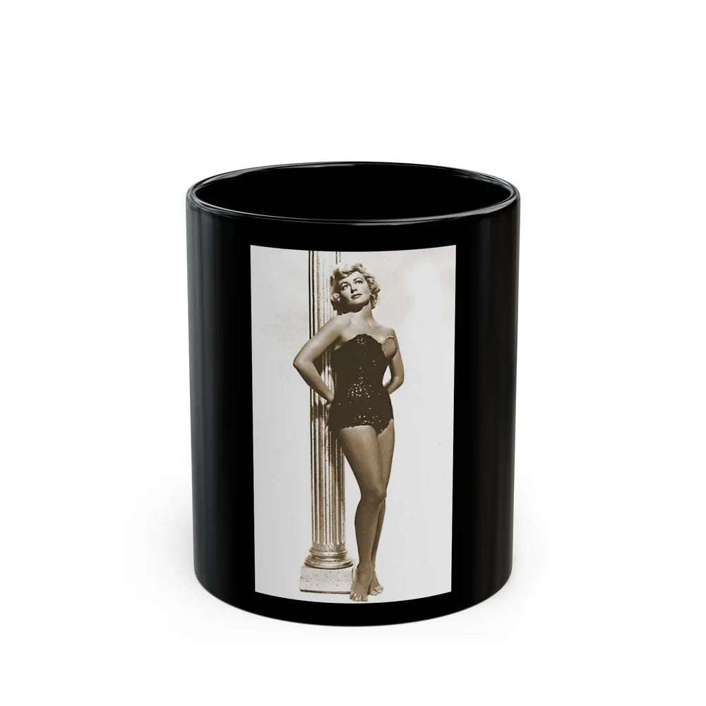 Dorothy Malone #156 (Vintage Female Icon) Black Coffee Mug-11oz-Go Mug Yourself